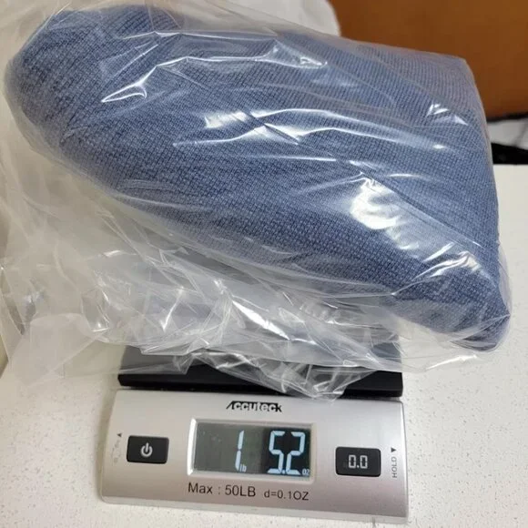 Talbots Womens Blue Pure Merino Wool Knit Blazer Sz M Two Button Pockets Career - Picture 11 of 11